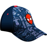 Character Group Spiderman One Up Peak Cap In Navy Multi