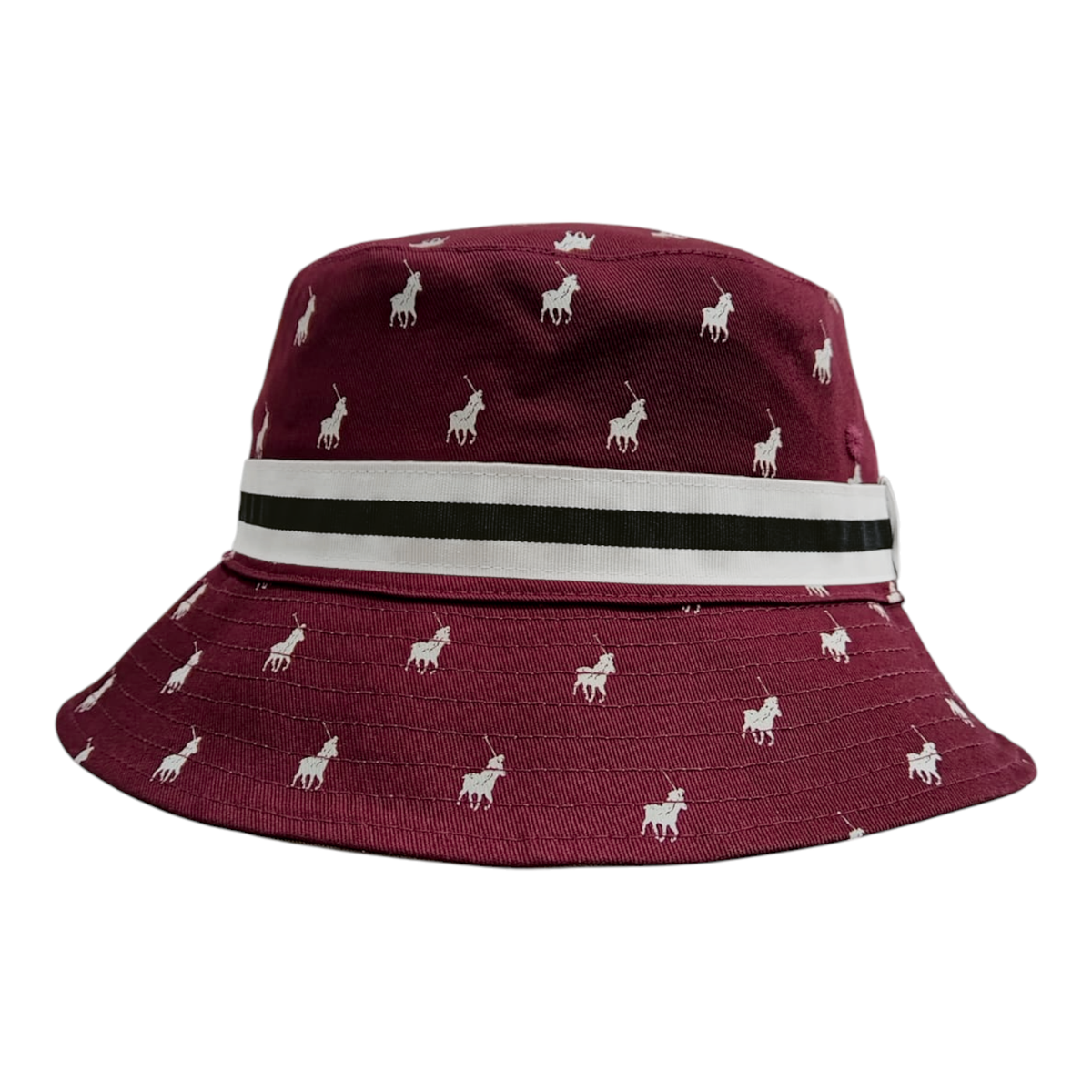 Polo Mens Monogram Reversible Bucket Hat In Multi