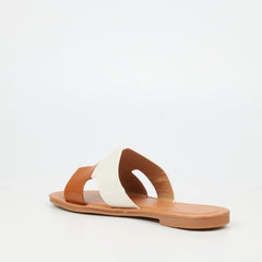Miss Black Ladies Basil 5 Sandals In Tan