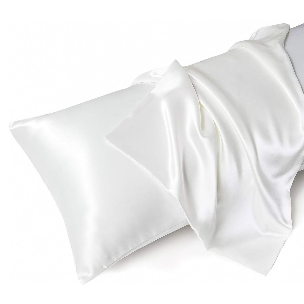 Cotton Co Satin Pillow Cases In White