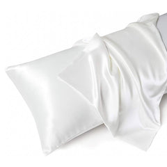 Cotton Co Satin Pillow Cases In White