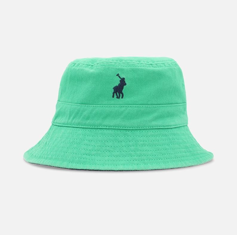 Polo Boys Classic Reversible Bucket Hat In Navy And Green