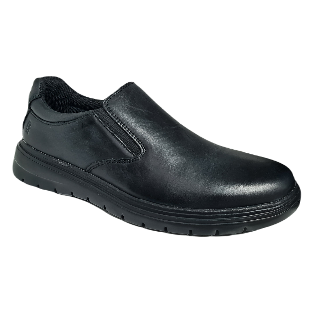 Hush Puppies Mens Carlos Black Waxy Nubuck Shoe