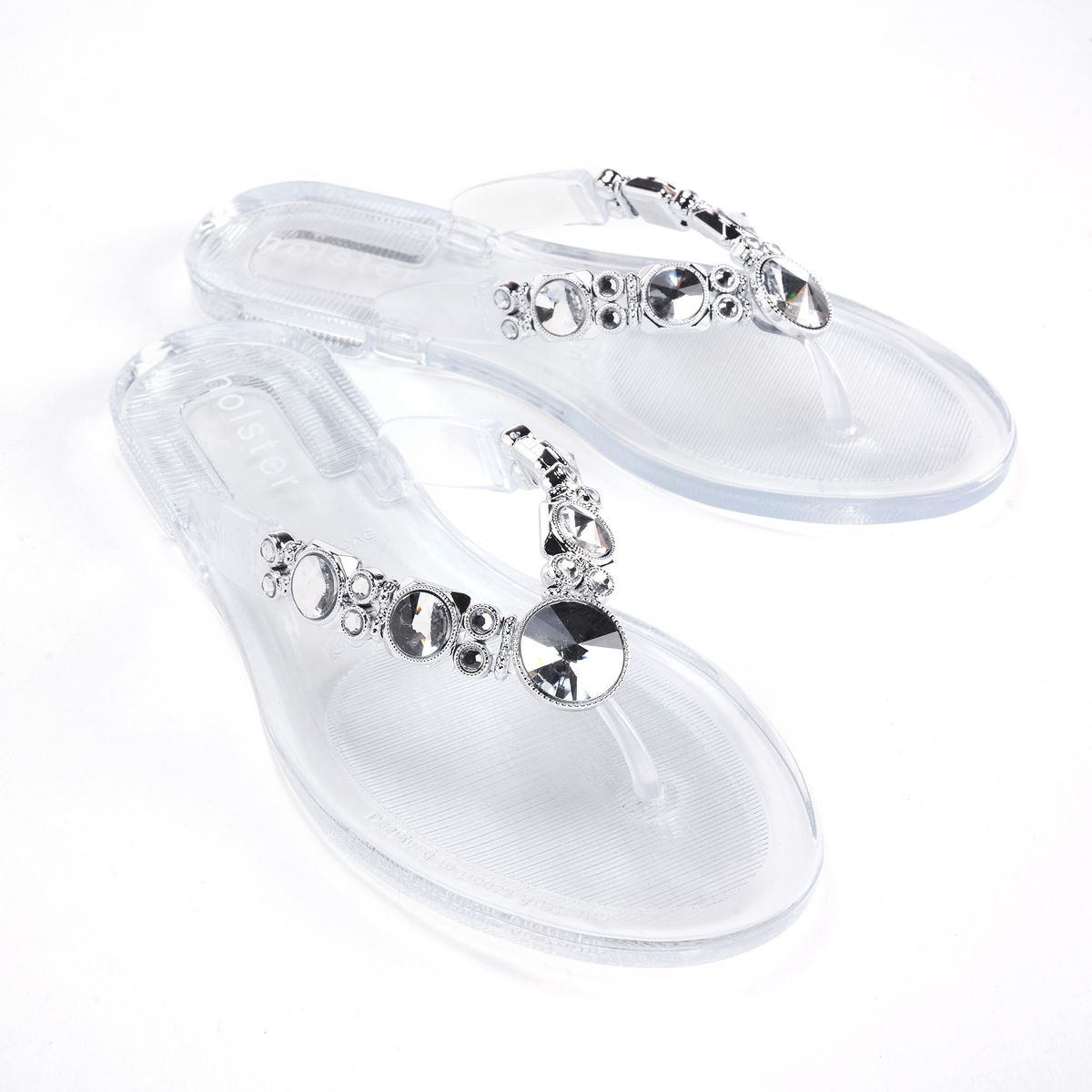 Holster Ladies Glam Sandals In Clear