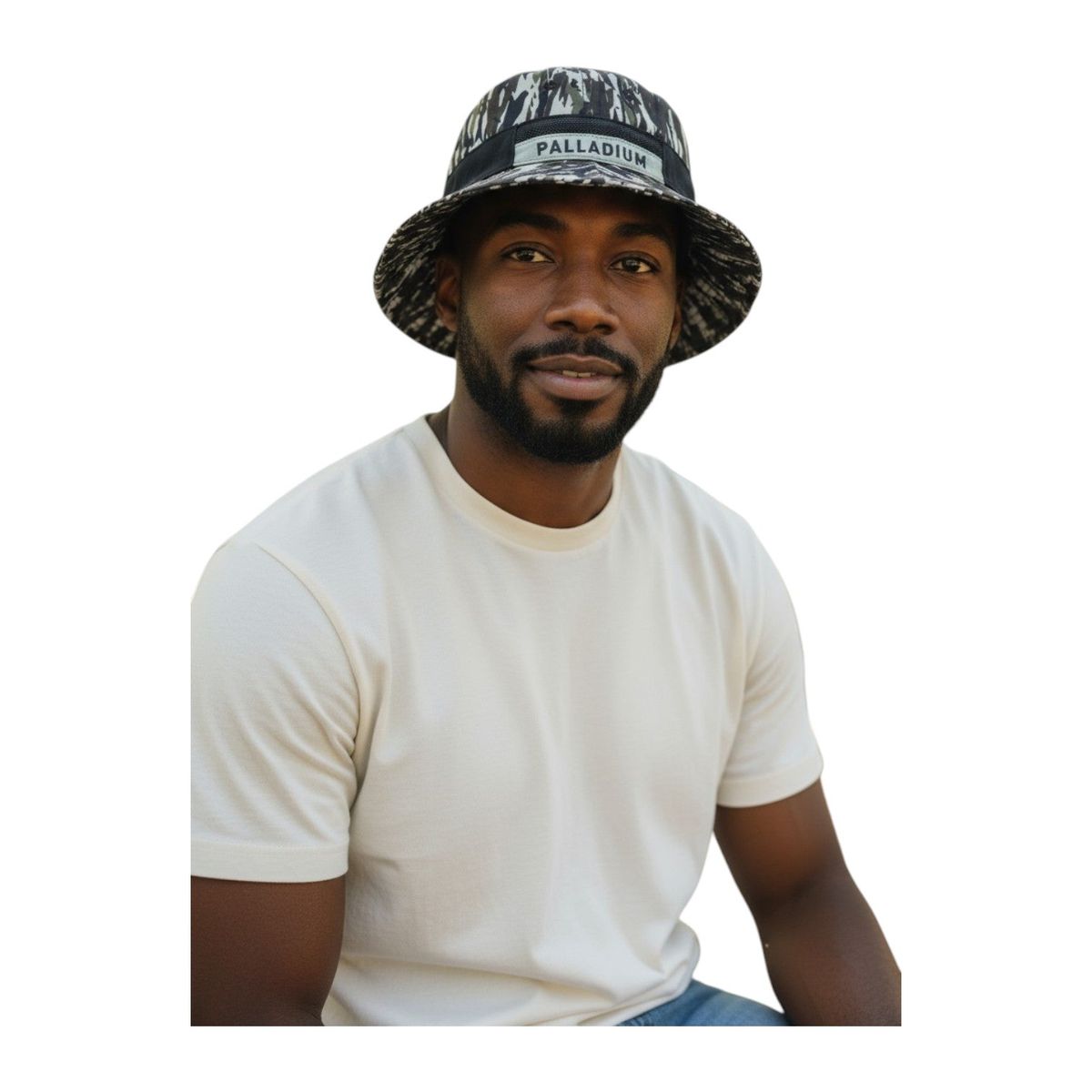 Palladium Unisex Vintage Camo Bucket Hat In Grey