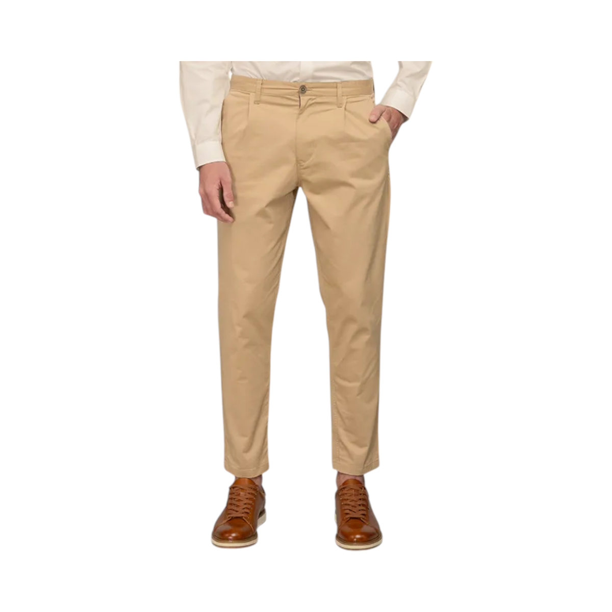 Polo Mens Essential Relaxed Leg Chino In Khaki