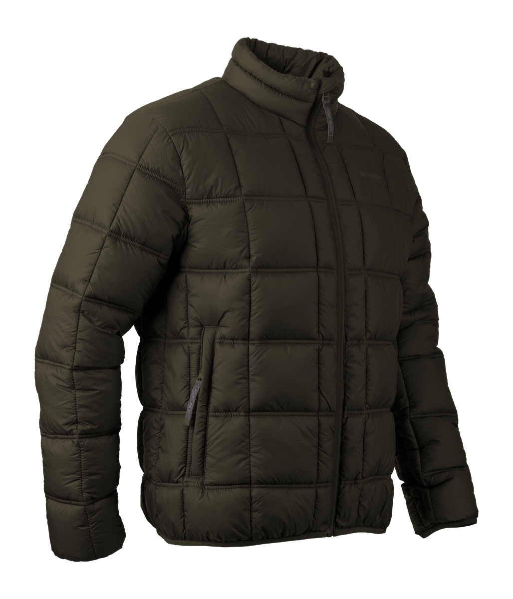 Sniper Mens Timbavati Block Puffer Jacket In Olive