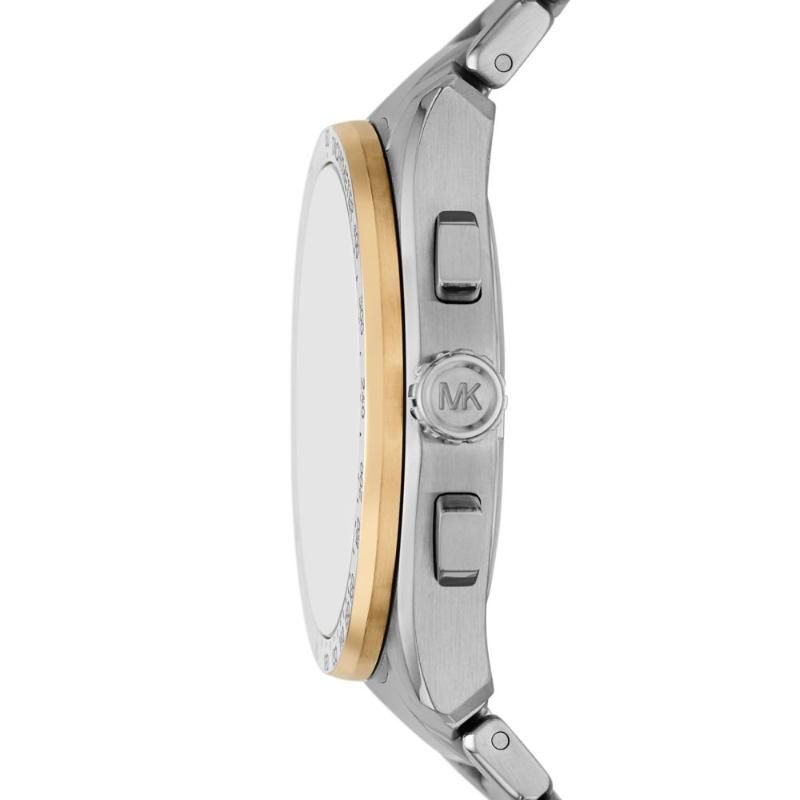 Michael Kors Mens Accelerator Watch In Silver & Gold