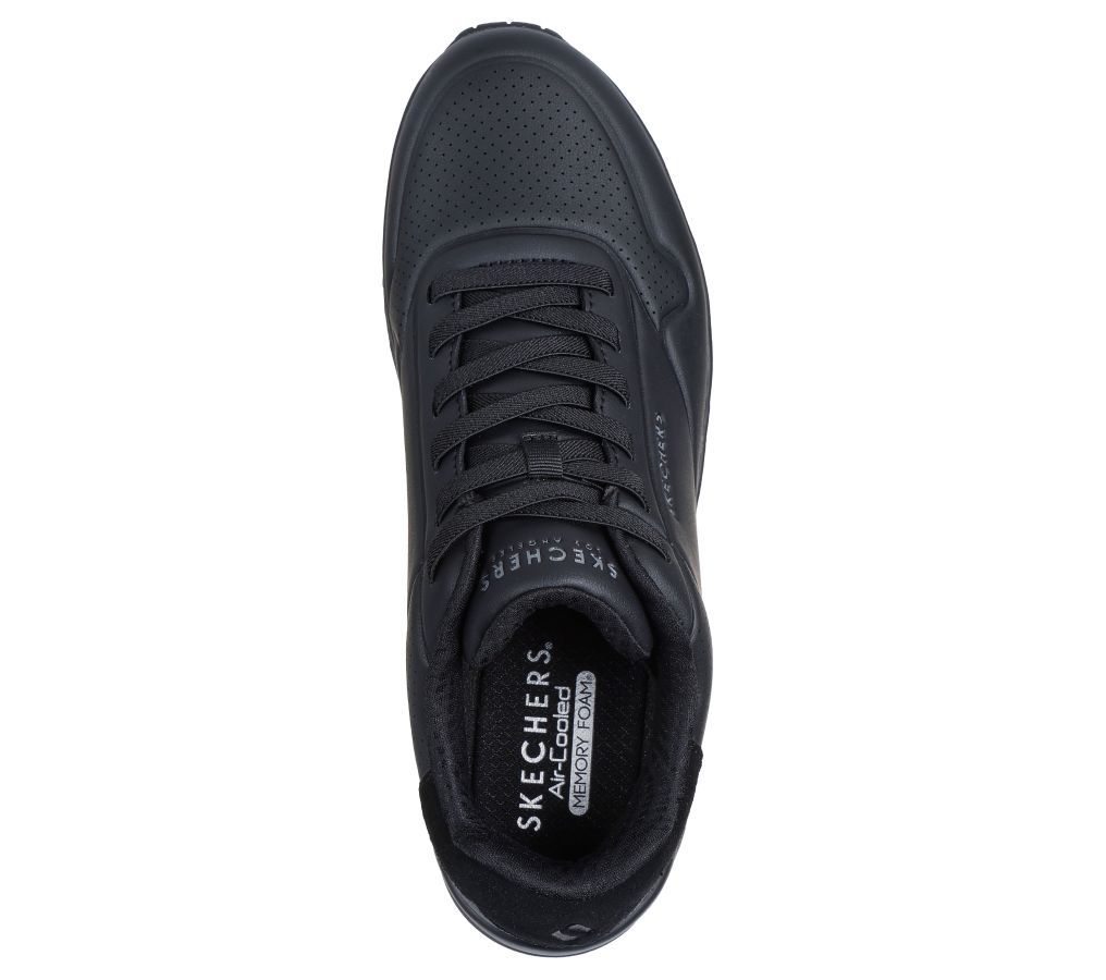 Skechers Mens Uno Shoes In Black