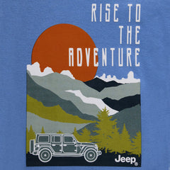 Jeep Boys Graphic Long Sleeve T-Shirt In Blue
