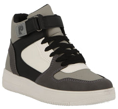 Pierre Cardin Kids Pck00048 Kids Asher Hi-Top Shoes Black