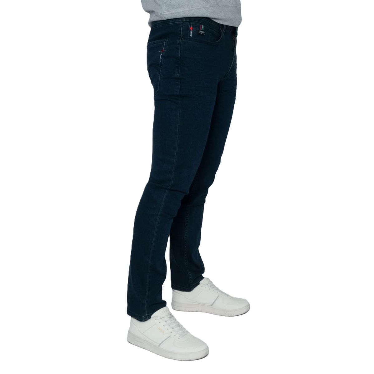 Soviet Mens Slim Leg Fashion Jeans In Blue Black