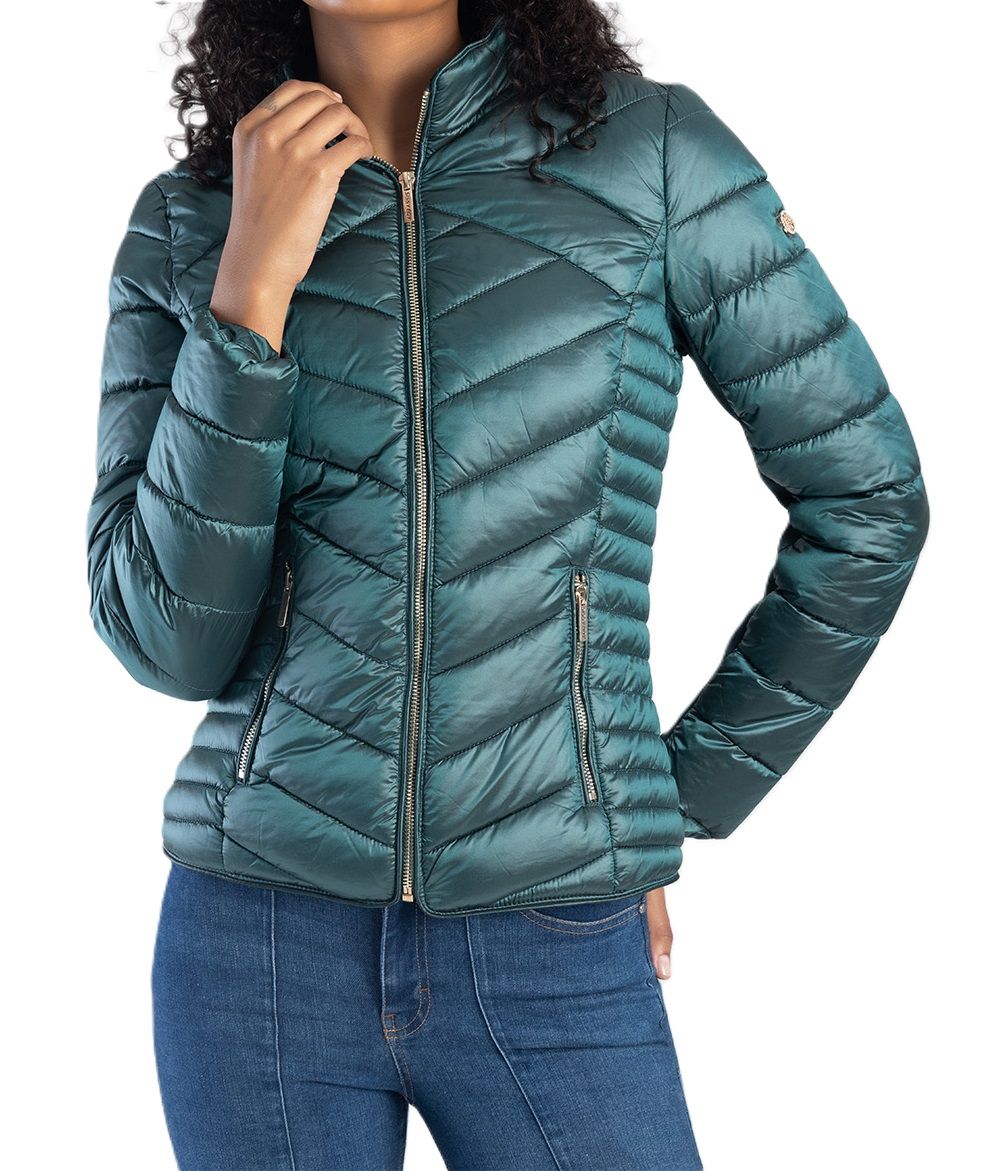 Sissy boy Womens Cropped Puffer Jacket Ravilla In Green