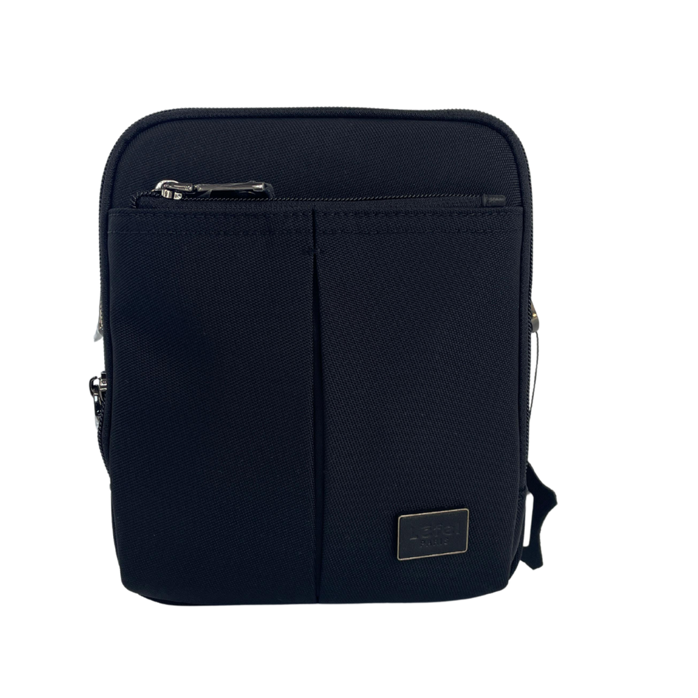 Lefel Balistic Nylon Medium Sling Bag In Black