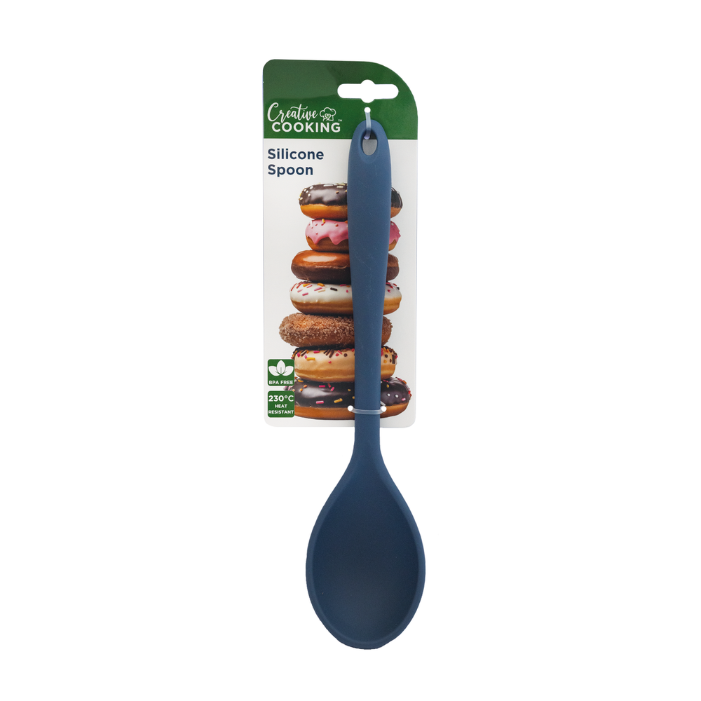 Creative Cooking Silicone Spoon In Slate