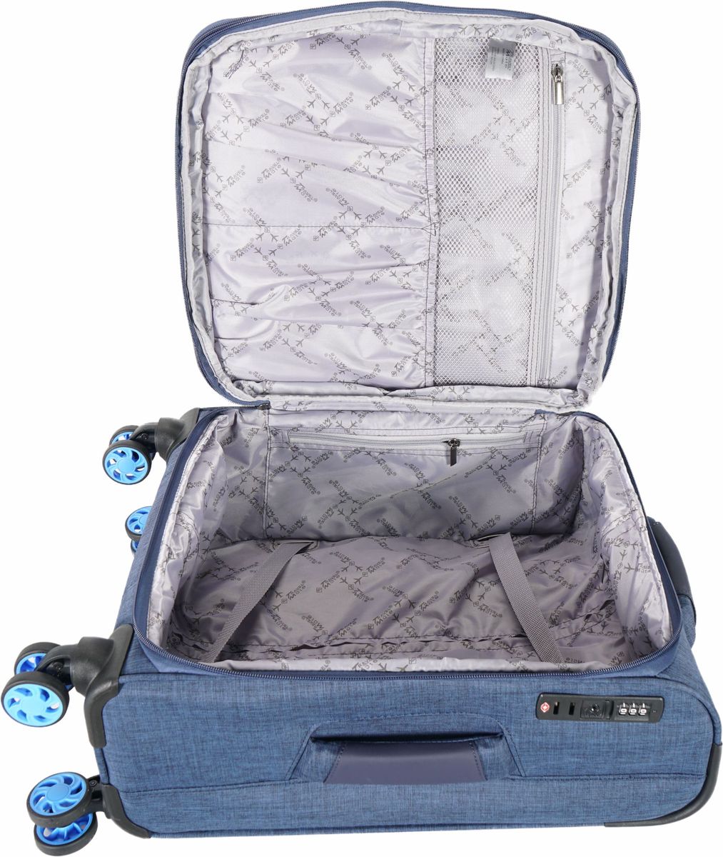Travel Mate Tpu Spinner Trolley Case Blue