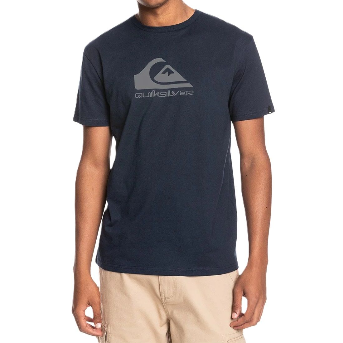 Quiksilver Mens Corp Logo T-Shirt In Navy