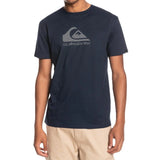 Quiksilver Mens Corp Logo T-Shirt In Navy