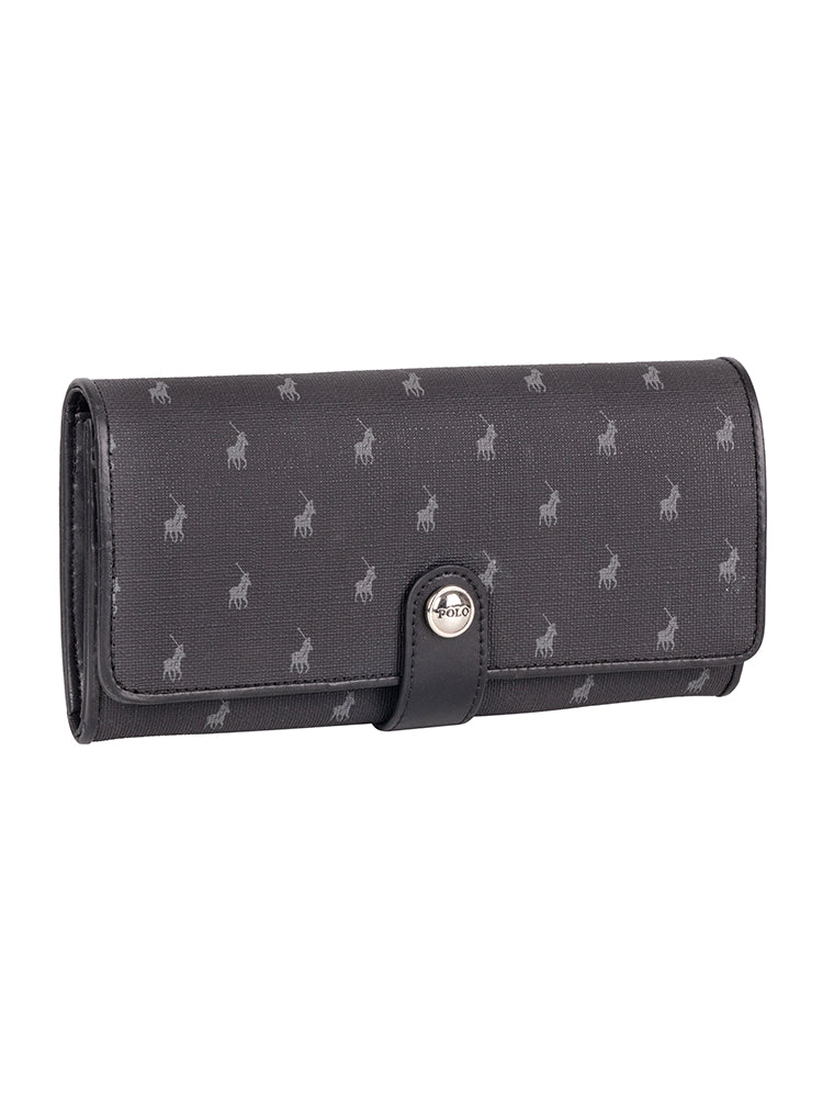 Polo New Iconic Trifold Purse Black