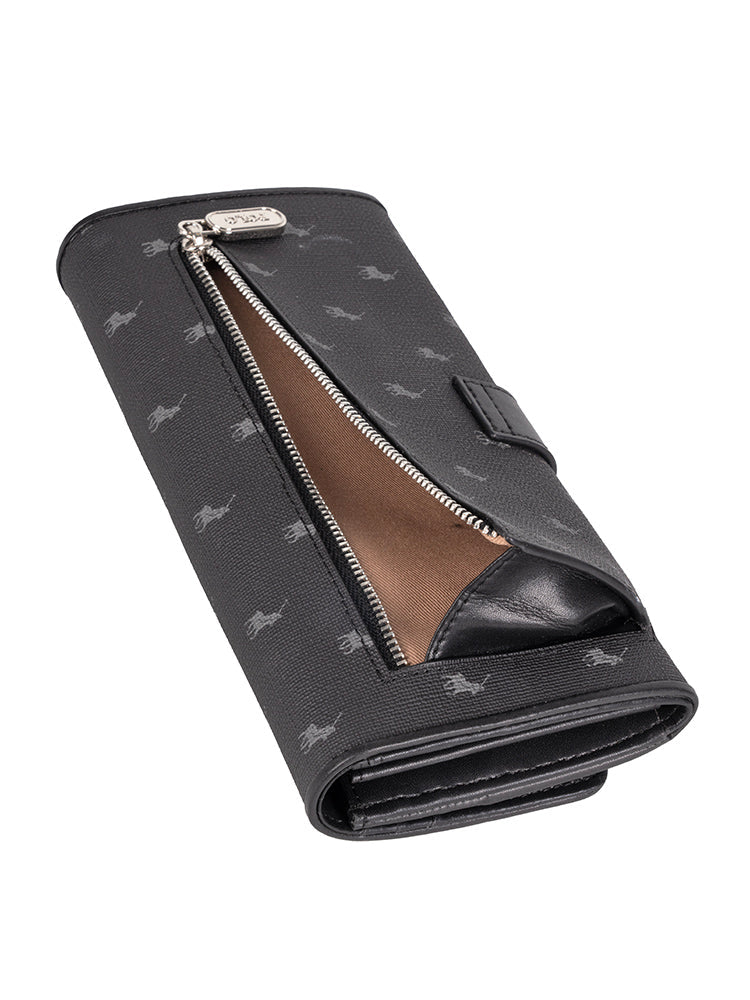 Polo New Iconic Trifold Purse Black