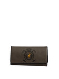 Polo Womens Ascot Slim Trifold Purse In Dark Grey