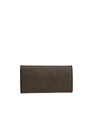 Polo Womens Ascot Slim Trifold Purse In Dark Grey