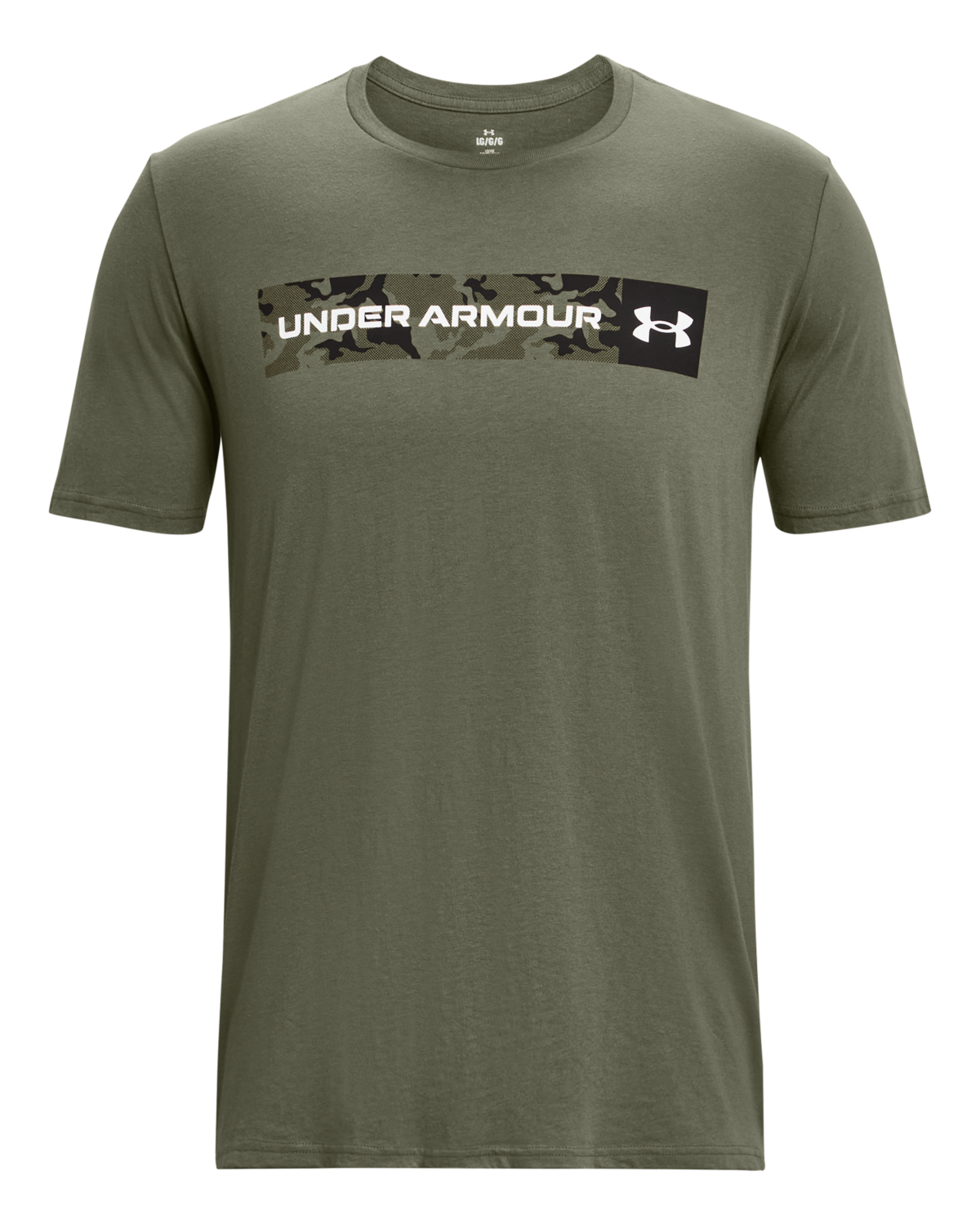 Under Armour 1376830 Camo Chest Stripe Ss 390 Olive