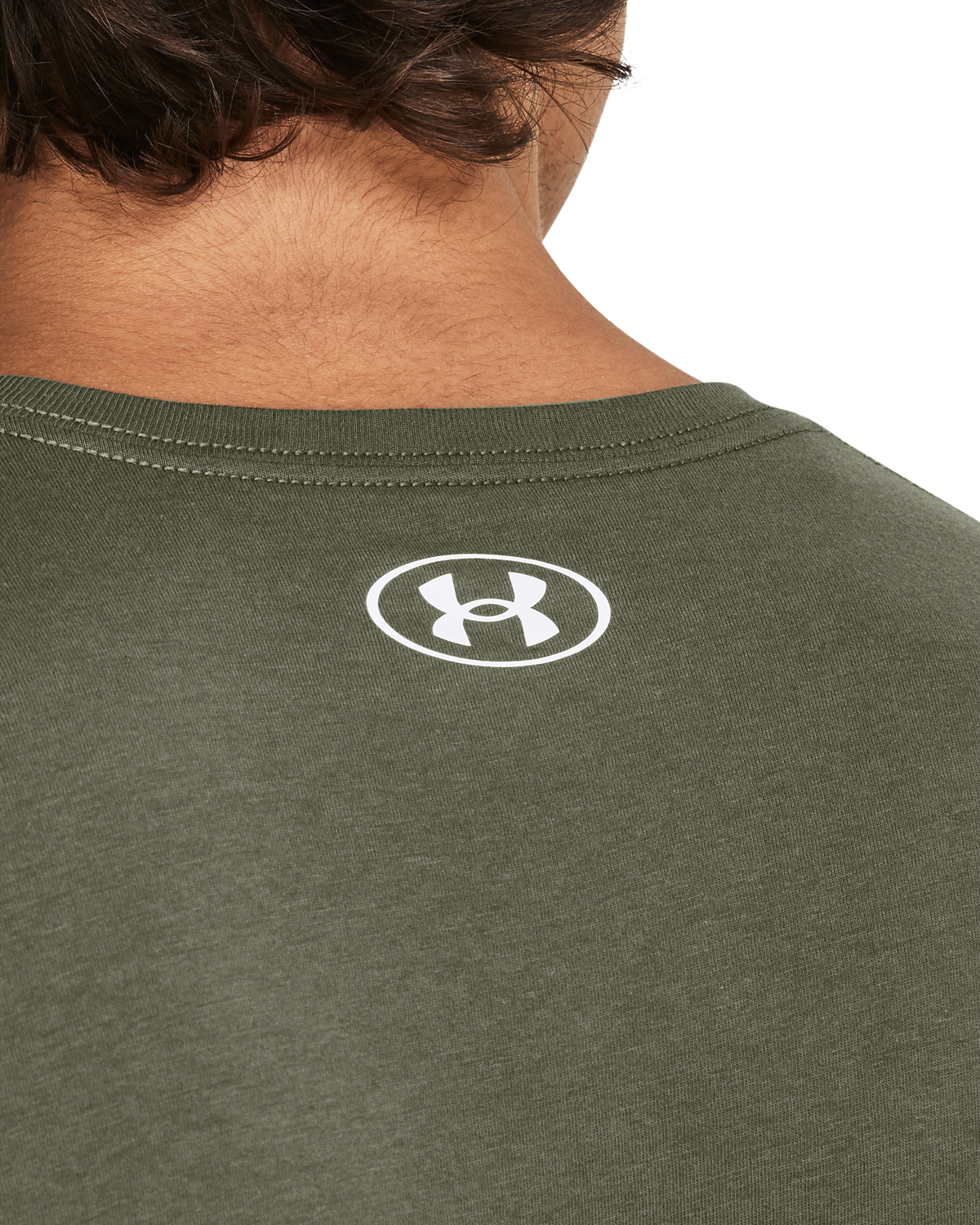 Under Armour 1376830 Camo Chest Stripe Ss 390 Olive