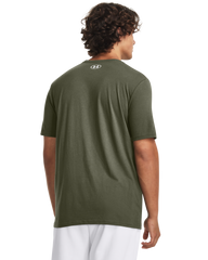 Under Armour 1376830 Camo Chest Stripe Ss 390 Olive