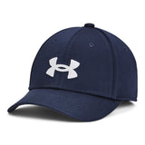 Under Armour Boys Blitzing Cap In Midnight Navy/White