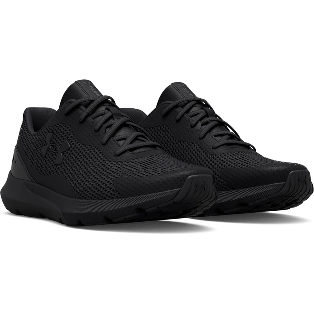 Under Armour Mens Surge 3 Sneakers In Black