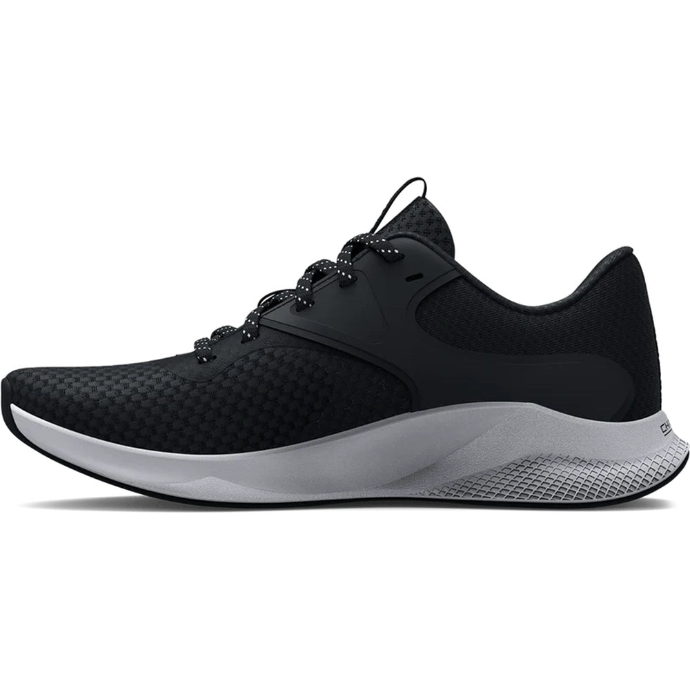 Under Armour Womens Charger Aurora 2 Sneakers In Black/White