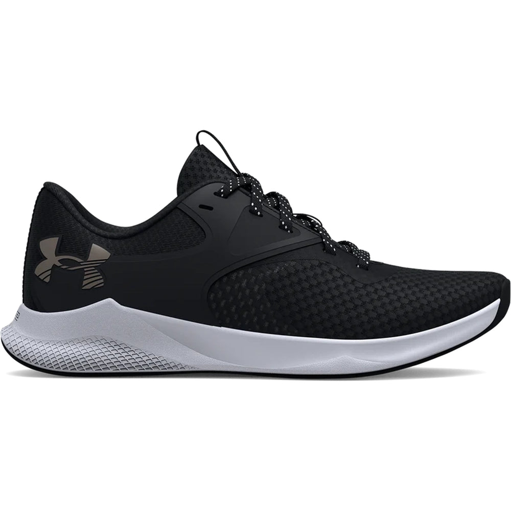 Under Armour Womens Charger Aurora 2 Sneakers In Black/White
