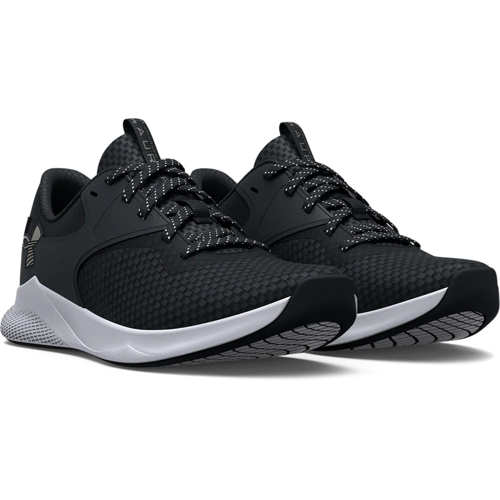 Under Armour Womens Charger Aurora 2 Sneakers In Black/White