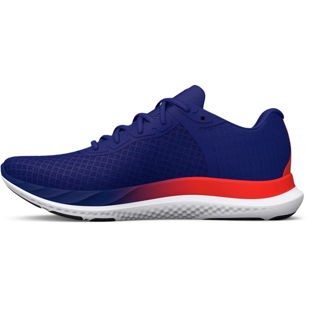 Under Armour Mens Charged Breeze Sneakers In Blue/White/Orange