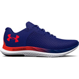 Under Armour Mens Charged Breeze Sneakers In Blue/White/Orange