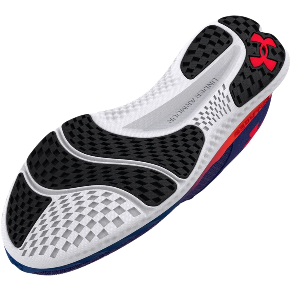 Under Armour Mens Charged Breeze Sneakers In Blue/White/Orange