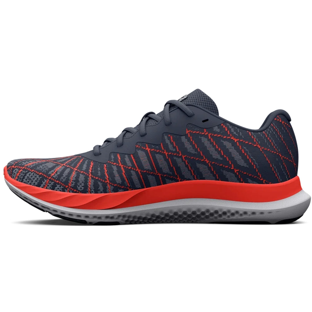 Under Armour Mens Charged Breeze 2 Sneakers In Grey/Orange/White