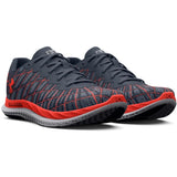 Under Armour Mens Charged Breeze 2 Sneakers In Grey/Orange/White