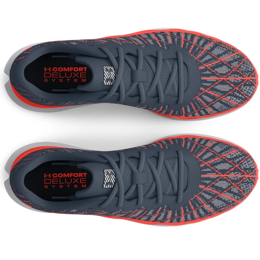 Under Armour Mens Charged Breeze 2 Sneakers In Grey/Orange/White
