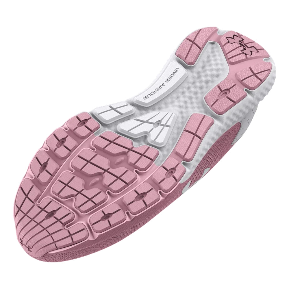 Under Armour Womens Charged Rouge 3 Knit Sneakers In Pink/White