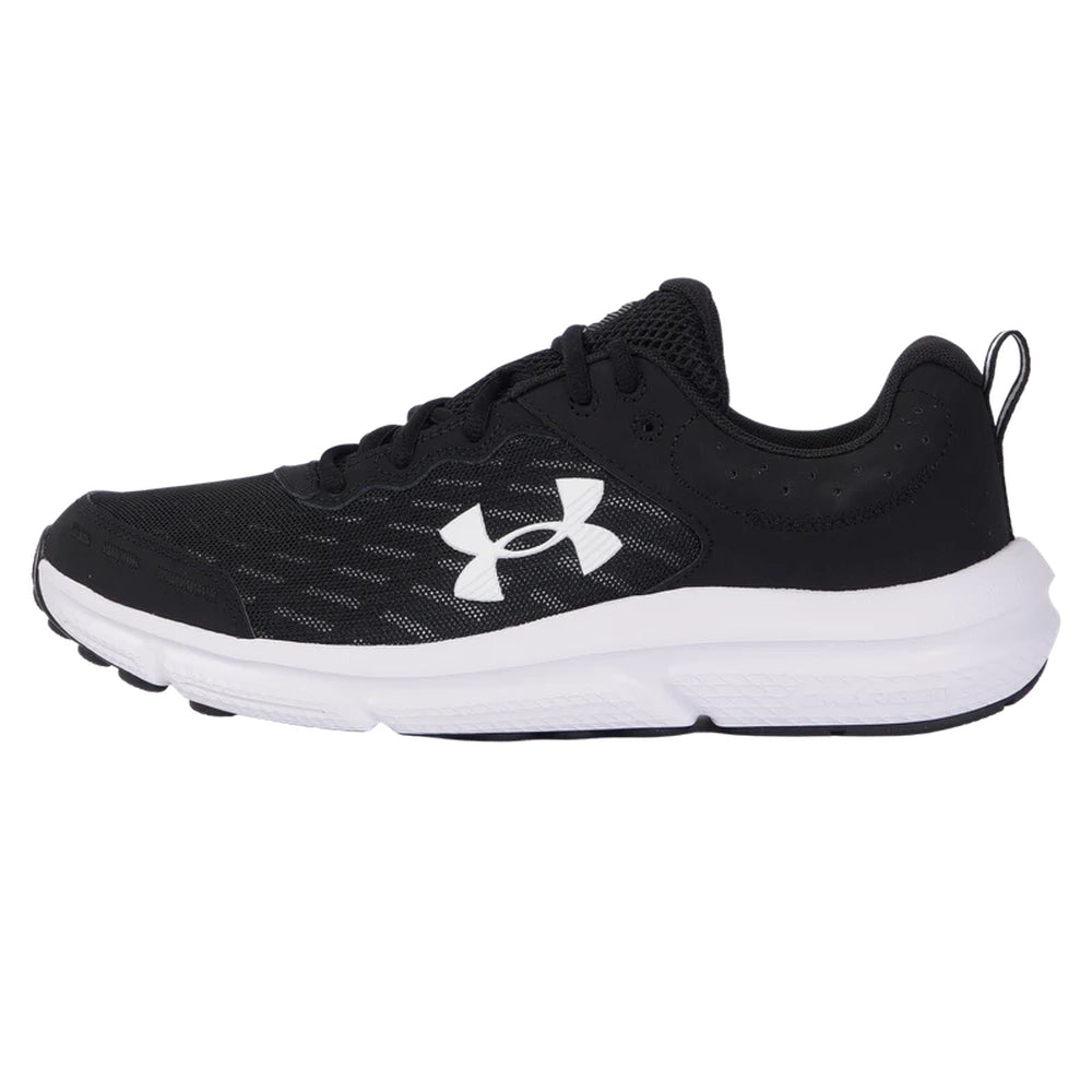 Under Armour Mens Charged Assert 10 Sneakers In Black/White