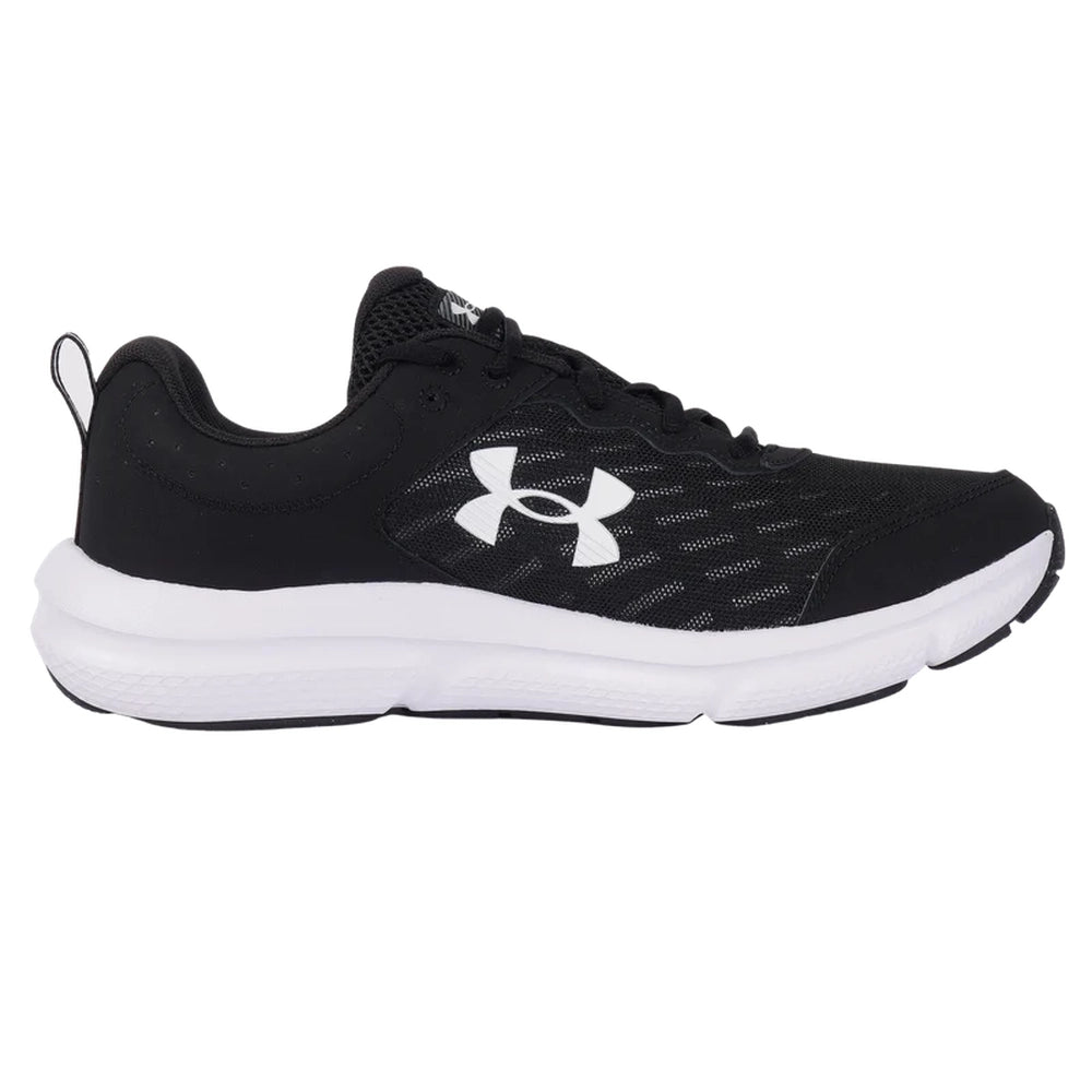 Under Armour Mens Charged Assert 10 Sneakers In Black/White