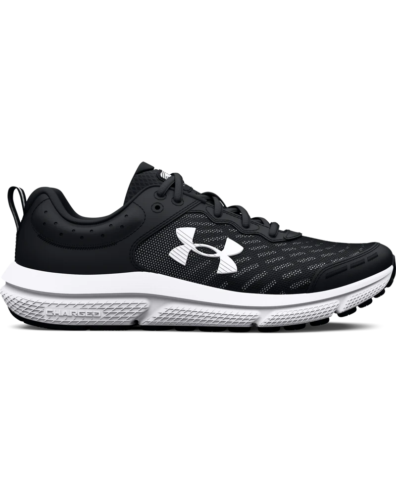 Under Armour Mens BGS Assert 4.5Y Shoes In Black & White