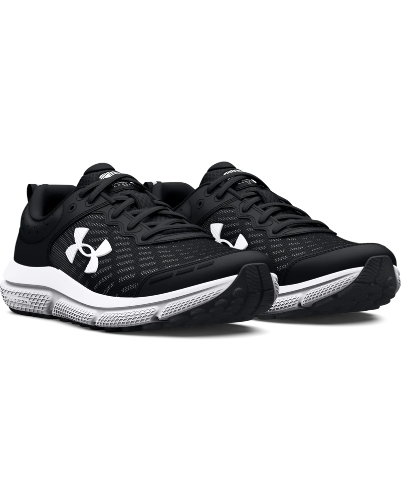 Under Armour Mens BGS Assert 4.5Y Shoes In Black & White