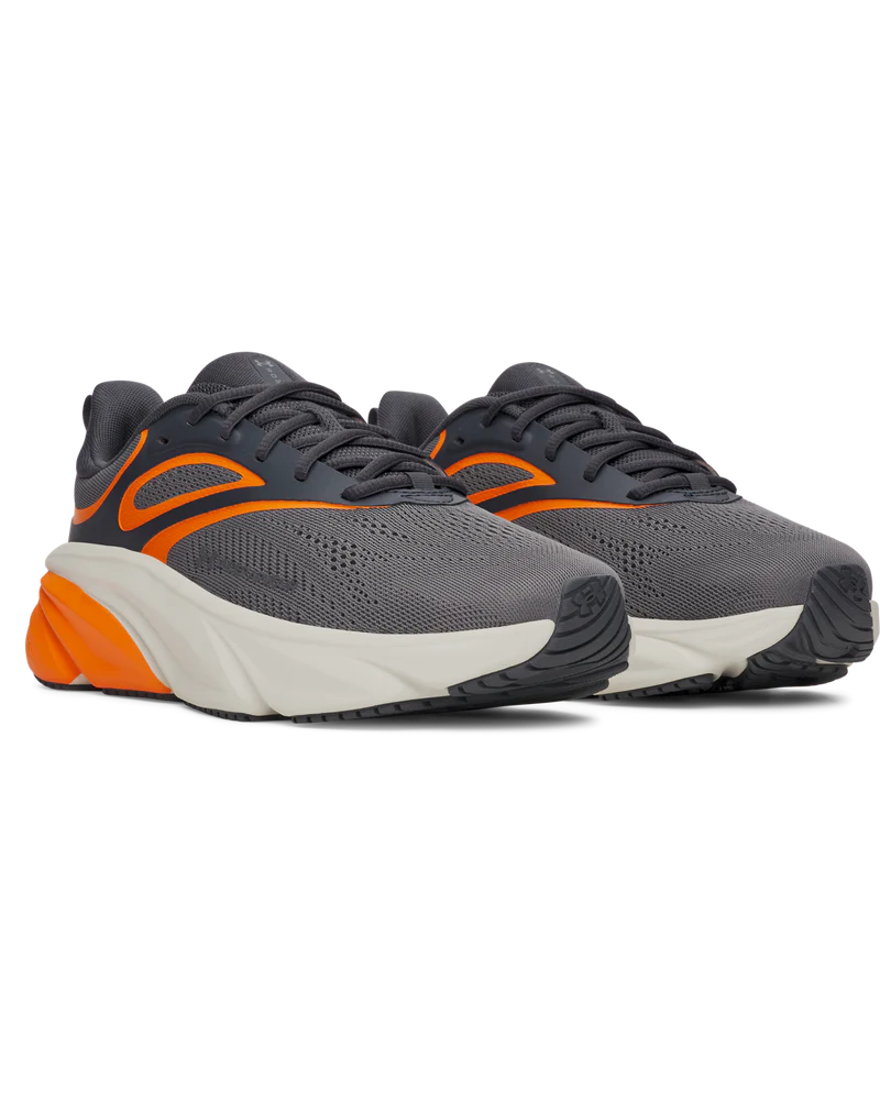 Under Armour Mens Rogue 6 Castlerock Sneakers In Grey Orange