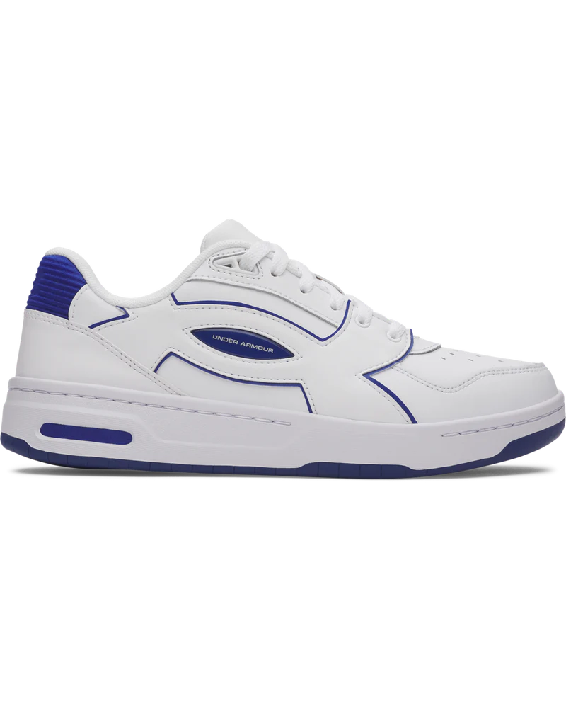 Under Armour Mens Tempo Sneakers In White Blue