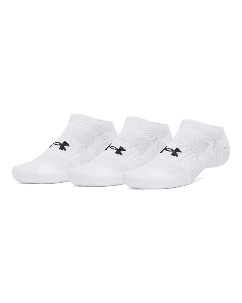 Under Armour Unisex Perfomance 3 Pack Cotton Socks In White