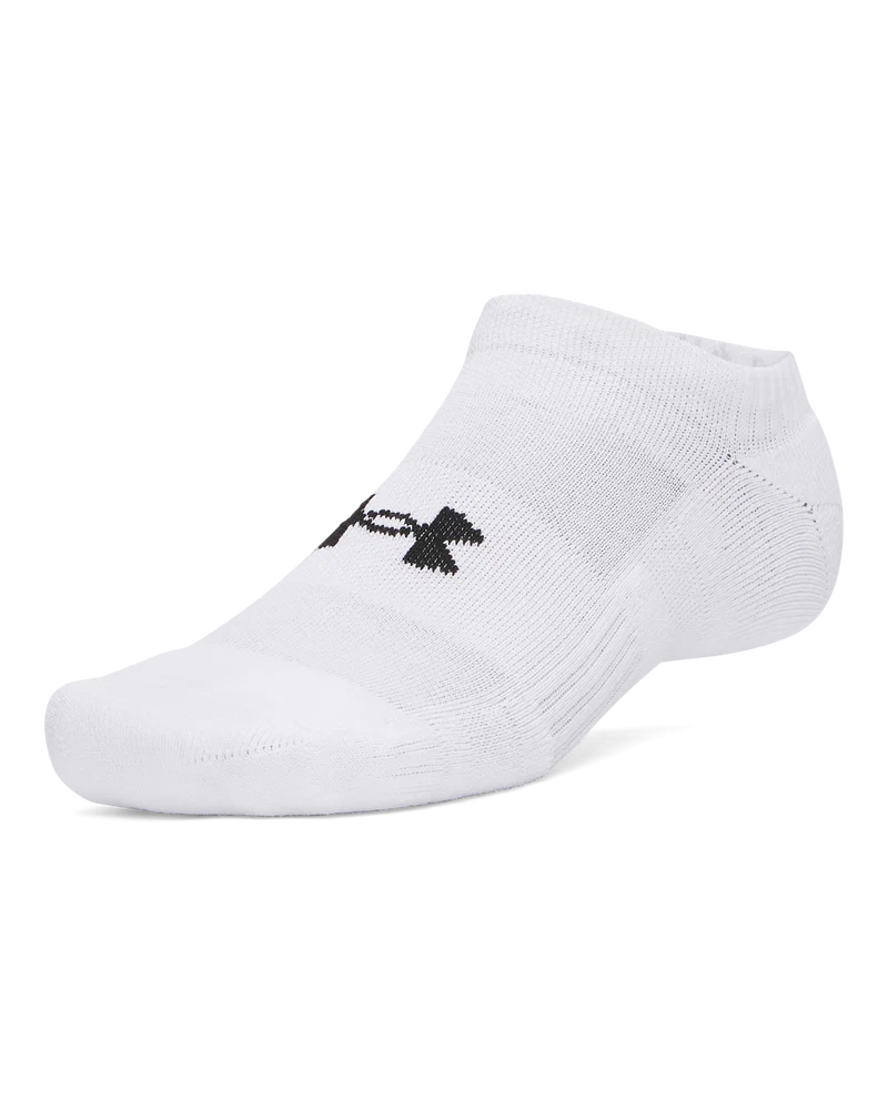 Under Armour Unisex Perfomance 3 Pack Cotton Socks In White