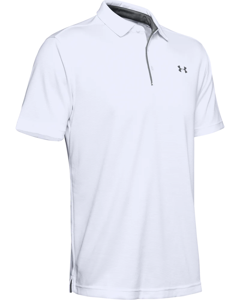 Under Armour Mens Tech Golfer In White